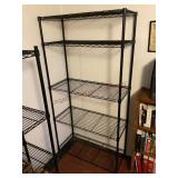 Metal shelving unit, 6