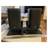 Infinity speakers with stands