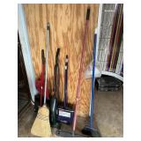 Assorted brooms