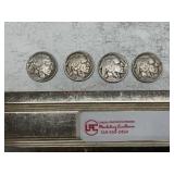 4- buffalo nickels 1913, 16, 17, 18