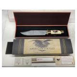 American virtues Bowie knife