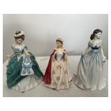 Royal Doulton figurines.  Linda, Bess and