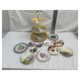 Decorative plates, tidbit tray