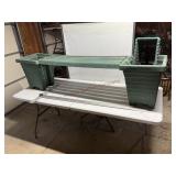 68 1/2" plastic planter bench