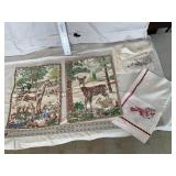 Vintage embroidered handiwork, somewhat dust