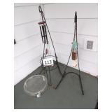 2 Basket / Wind Chime Stands, Plant stand