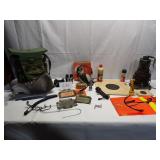 Hunting Seat, Turkey Decoy, Zippo Knife