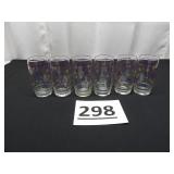 6 Hampshire Primary Color Floral Tumblers