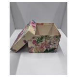 Decorative Floral Box w/ Lid