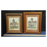 2 Debby Patrick SIGNED/DATED House Prints