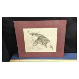 Artist Ken ?? BEAUTIFULLY drawn original Signed