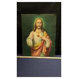 Vintage Religious Sacred Heart of Jesus Art Print