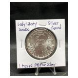 Lady Liberty Silver Round