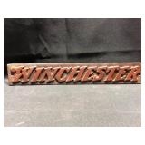 Winchester Cast Iron Sign