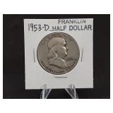 1953D Franklin Half Dollar