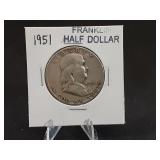 1951 Franklin Half Dollar