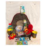 Carseat Cover, Toys & Books