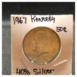 1967 Kennedy Half Dollar