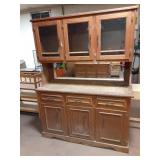 Wooden China Cabinet 56"x18"x77" tall