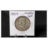 1950D Franklin Half Dollar