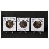 1973S, 1974S & 1976S Kennedy Half Dollar Proofs