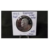 1971S Eisenhower Silver Dollar Proof