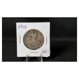 1918 Walking Liberty Half Dollar