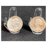 Pair of 1957D Washington Quarters