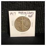 1917 Walking Liberty Half Dollar