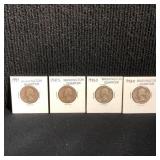 (4) Silver Washington Quarters