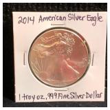 2014 American Eagle Silver Dollar 1 Troy oz .999