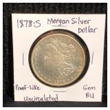 1878S Morgan Silver Dollar