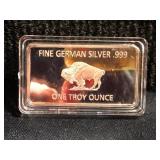 1 oz German Silver Bar