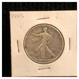 1945 Walking Liberty Half Dollar