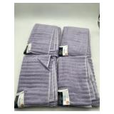 4 Pc Mainstays Quick Dry Bath Towel 100% Cotton 30