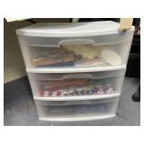 3 drawer Sterlite container with contents