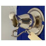 Inlaid Silver Pitcher & Platter