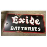 Exide BatteriesSingle Sided Metal Sign 24"L x 12"W