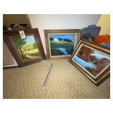 3 Framed/Matted Pics