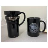 2 Coffee Mugs - Harley Davidson Coffee in Tin