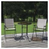 Backyard Creations 3 Pc Folding High Dining Set, 2