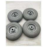 4 Count 8" Pneumatic Tire, Gray