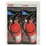 Set of 2 Kidde Fire Extinguishers Pro Series Recha