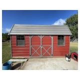 Portable Lofted Barn w/Side Entrance 10ft x 16ft