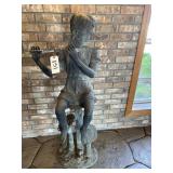 Bronze Fountain - some frost damage - 58"H