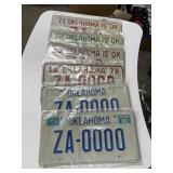 Oklahoma License Plates 1971-1980