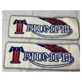 2 Motorcycle Triumph Patches