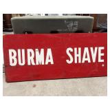 2 Sided Burma Shave Wood Sign 39"x17"