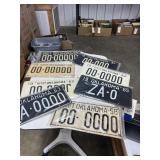 8 Oklahoma License Plates 1958-1963