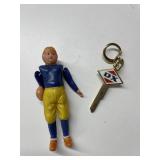 DX Keyring - Plastic Football Player